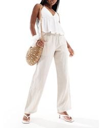 Superdry - Linen Drawstring Pants - Lyst