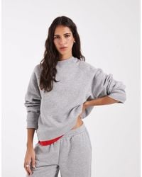 ASOS - Regular Raglan Brushback Sweat - Lyst