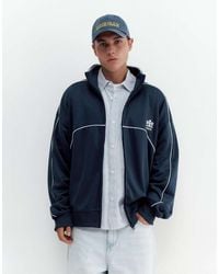 Pull&Bear - Embroidered Jacket With Zipper - Lyst