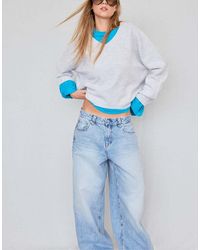Stradivarius - Basic V-Hals Trui - Lyst