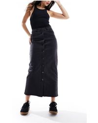 Object - Buttondown Denim Maxi Skirt - Lyst