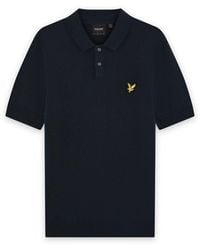 Lyle & Scott - Mid Knits Knitted Polo Shirt - Lyst