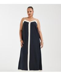 Vero Moda - Contrast Trim Cami Maxi Dress - Lyst