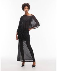 ASOS - Co-ord Sheer Mesh Hotfix Maxi Skirt - Lyst