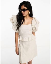 & Other Stories - Co-ord Linen Frill Sleeve Top - Lyst