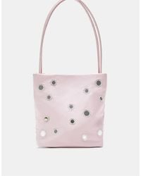 Pull&Bear - Sac porté épaule à détails miroirs - rose - Lyst
