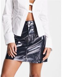NA-KD - X Mimi A.r Faux Leather Skirt - Lyst