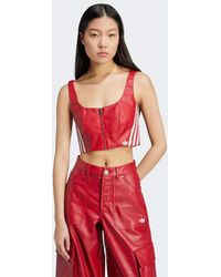 adidas Originals Adilenium Season 3 Vintage Faux Leather Pants in 
