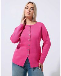 Yours Clothing - Long Sleeve Knitted Top - Lyst