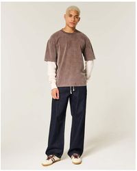 Hollister - Low-Rise Drawstring Waist Baggy Jeans - Lyst