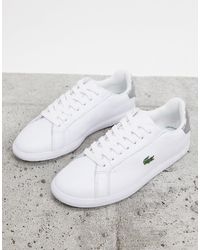 lacoste ladies white trainers