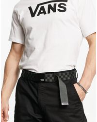 Vans - Deppster 2 - ceinture en toile à damier - noir - Lyst