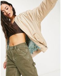 Sixth June - Oversized Bomber Jacket With Contrast Lining - Lyst