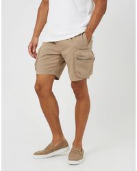 Brave Soul - Cargo Pocket Cotton Twill Shorts - Lyst