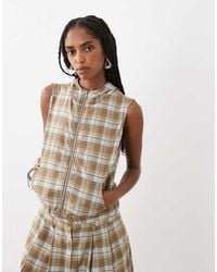 Motel - Lirren Zip Through Top - Lyst