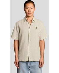 Lyle & Scott - Short Sleeve Linen Blend Shirt - Lyst