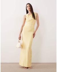 SNDY'S - Asymmetric Knot Detail Maxi Dress - Lyst