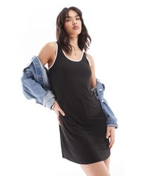 Vero Moda - Jersey Mini Skort Dress With Contrast Trim - Lyst