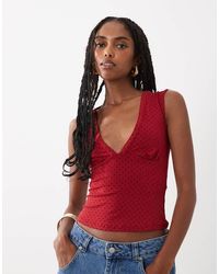 Motel - Emberly Plunge Top - Lyst