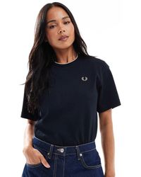 Fred Perry - Camiseta De Piqué En Con Raya De - Lyst