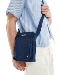 Levi's - Kleine Denim Crossbody Tas Met Rits - Lyst