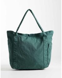 ASOS - Multi Pocket Canvas Tote Bag - Lyst