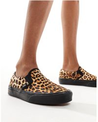 Vans - Classic – sneaker zum reinschlüpfen mit leopardenmuster - Lyst