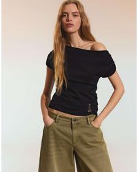 Bershka - Asymmetric Belted Jumper - Lyst