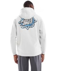Santa Cruz - Regular Fit Graphic Logo Hoodie With Back Print - Lyst
