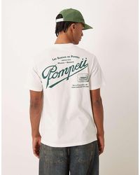 Pompeii UK - Pompeii Cotton T-shirt With Graphic Back Print - Lyst