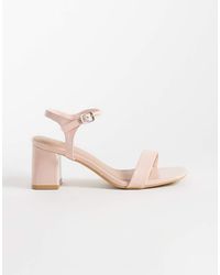 New Look - Blocked Heeled Sandals - Lyst