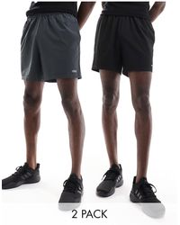 ASOS 4505 - – icon – 2er-pack schnelltrocknende sport-shorts - Lyst
