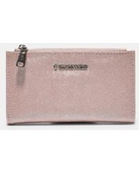 Stradivarius - Long Shimmery Card Holder Purse - Lyst
