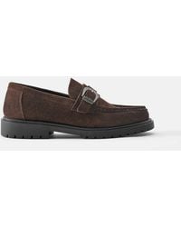 Pull&Bear - Leather Cowboy Loafers - Lyst