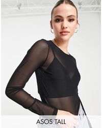 asos mesh crop top