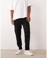 ASOS - Tailored Pull On Tapered Trousers - Lyst