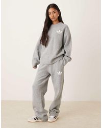 adidas Originals - Knitted Wide Leg Track Pants - Lyst