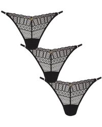 KBX - Knickerbox 3 Pack Lace Brazilian - Lyst