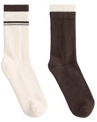 Oysho - 2 Pairs Of Cotton Blend Classic Socks - Lyst