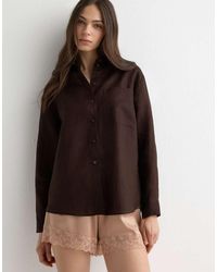 Intimissimi - The Pure Linen Plain-Weave Linen Shirt - Lyst
