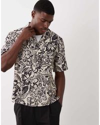 Mango - Overhemd Met Retro Bloemenprint - Lyst