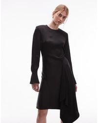 & Other Stories - Satin Mini Dress With Asymmetric Hem - Lyst