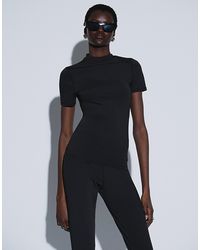ASOS - Ttya Lab High Neck Jersey Top - Lyst