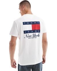 Tommy Hilfiger - Flag Back Print Graphic T-shirt - Lyst