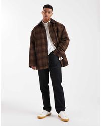 ASOS - Wool Look Overcoat - Lyst