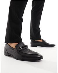 ALDO - Gento Leather Loafers With Snaffle Trim - Lyst