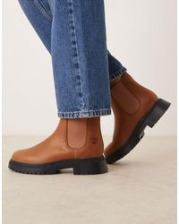 Timberland - – mid – chelsea-boots aus vollnarbenleder - Lyst