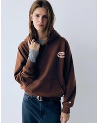 Pull&Bear - Sweat à capuche imprimé graphique - Lyst