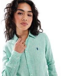 Polo Ralph Lauren - – hemdbluse aus leinen - Lyst
