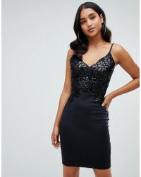 lipsy black sparkly dress
